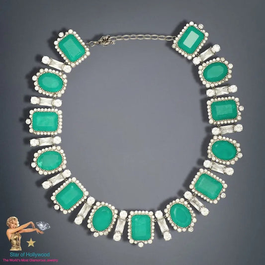 Regal Collection, Imperial Elegance, Natural Colombian Emerald Charm Necklace, Multi Gem Necklace, Handcrafted Masterpiece of Art, Gift