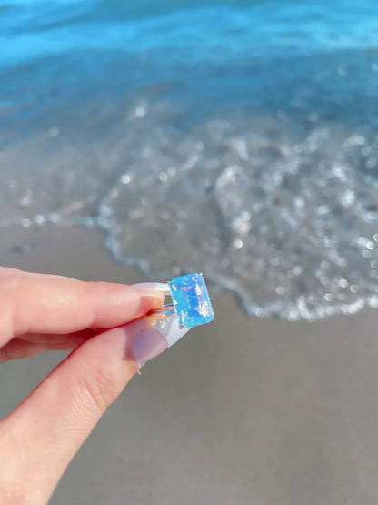 Minimalist Opal Ring, Mesmerizing Rainbow Opalite Ring, Engagement Wedding Promise Opalite Ring, Gifts for Her, 10ct Opal Ring, 925 Sterling