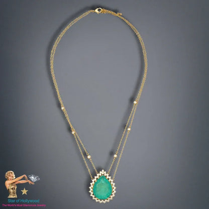 Gold Edition Queen Caribbean Ocean Blue Paraiba Tourmaline Breathtaking Necklace Handcrafted Masterpiece 18K Yellow Gold Vermeil Queen